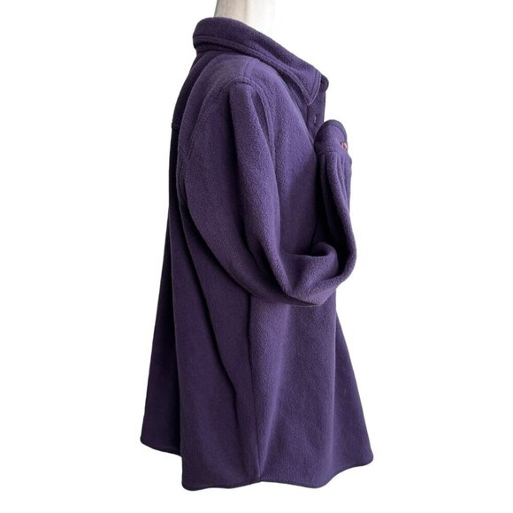 Looney Tunes 2001 Tweety Bird Fleece Shacket in Purple Women's Size 14W/16W - Picture 6 of 8